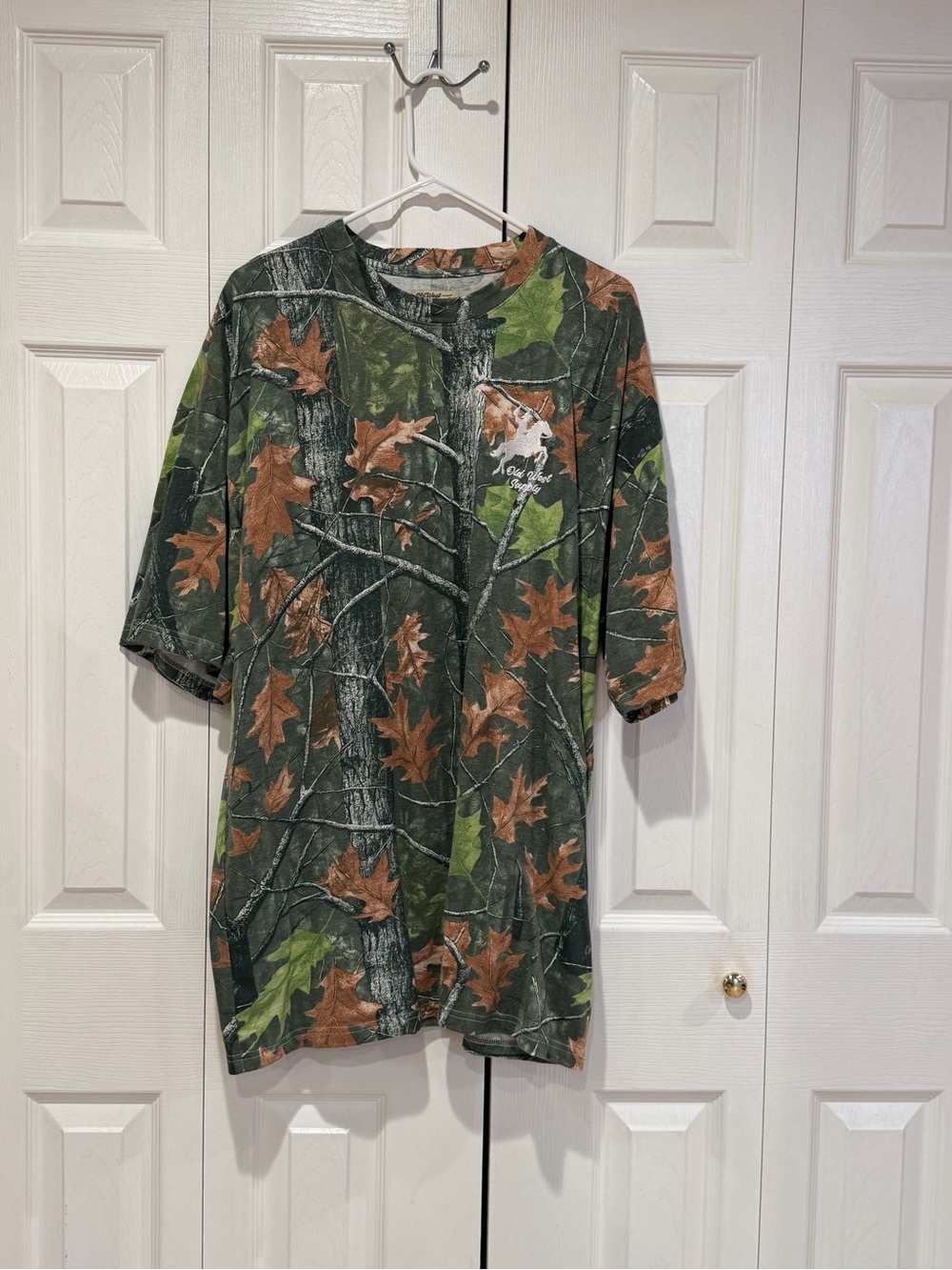 Old West Green and Brown Camo Short Sleeve Shirt